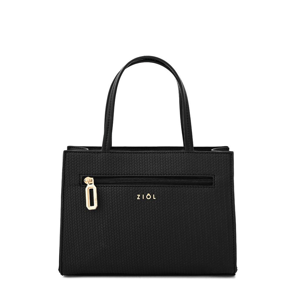 Cartera dos asas mediana jofi negro-2