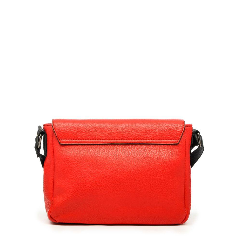 Cartera bandolera con tapa mediana aitina rojo-2