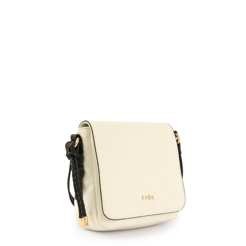 Cartera bandolera con tapa mediana melchy blanco-1