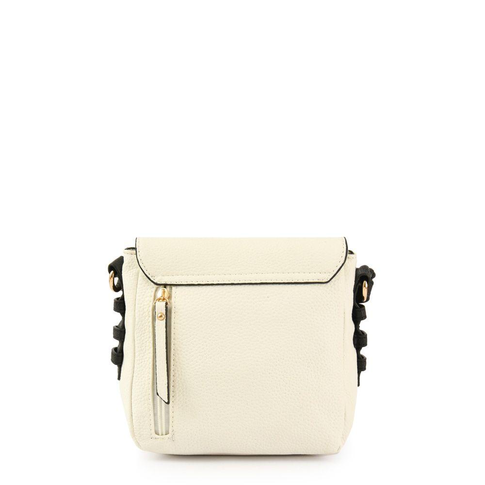 Cartera bandolera con tapa mediana melchy blanco-2