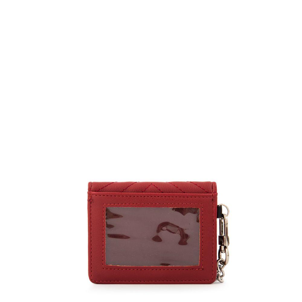 Tarjetero rectangular shanon pequeña rojo-1
