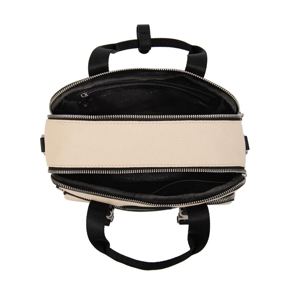 Cartera Bandolera dorina mediana blanco crudo-3