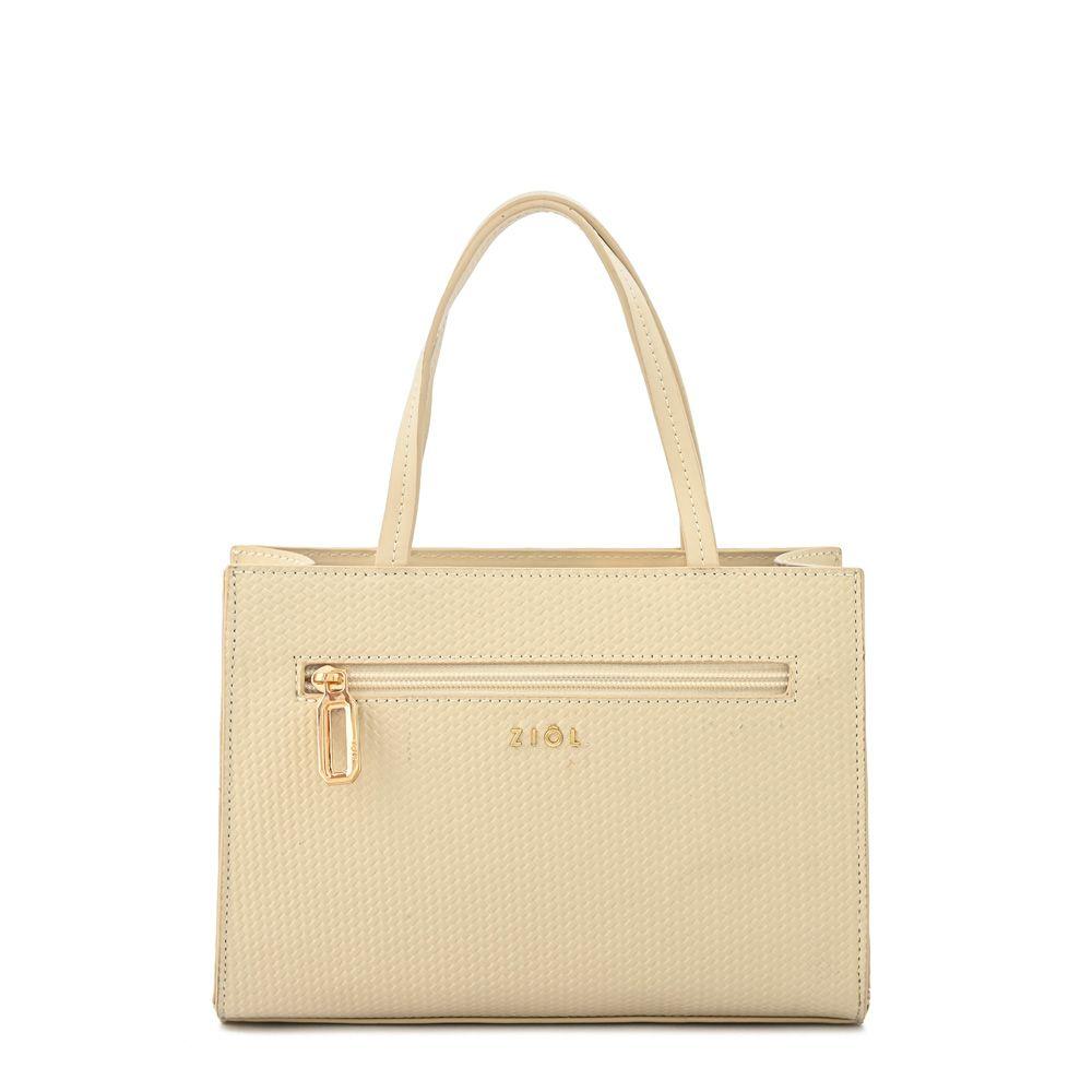 Cartera dos asas mediana jofi blanco crudo-2