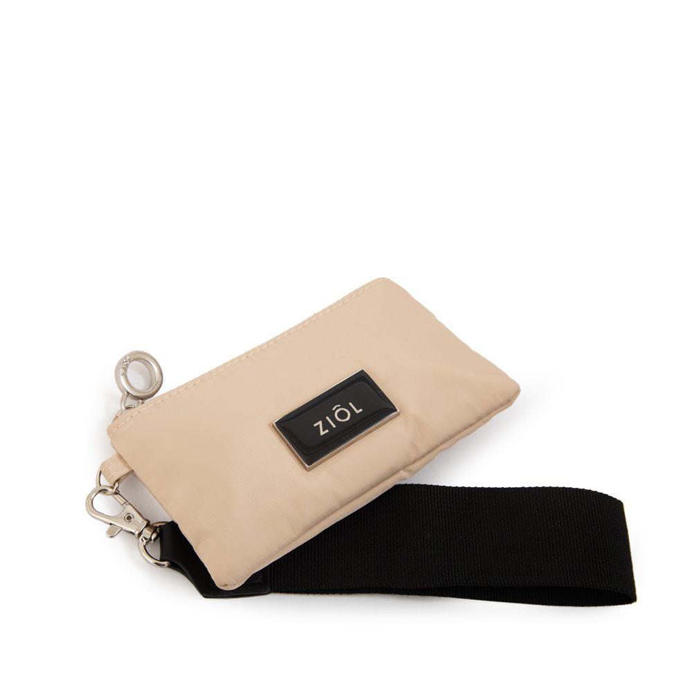 Monedero cierre exterior pequeña luna beige-1