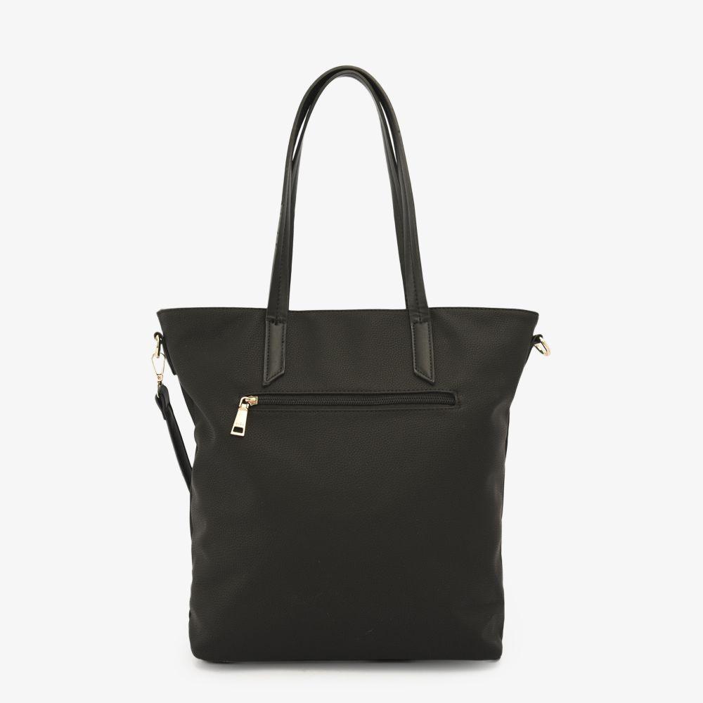 Nudita Cartera Tipo Dos Asas Shopping Negro-2
