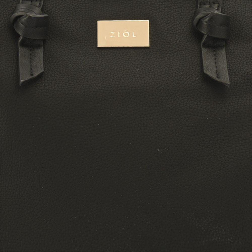 Nudita Cartera Tipo Dos Asas Shopping Negro-3