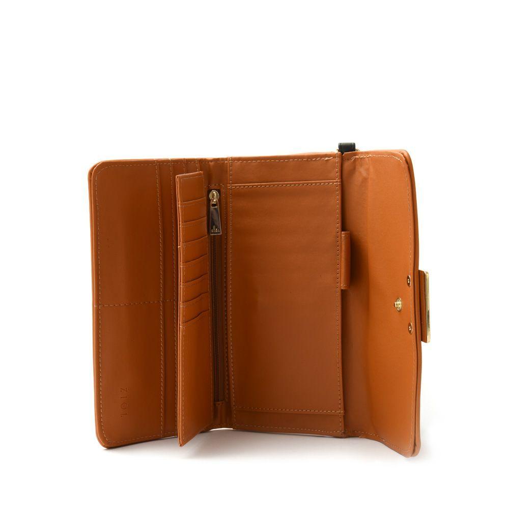 Alanya Chequera Con Flap Interior Grande Mostaza-2