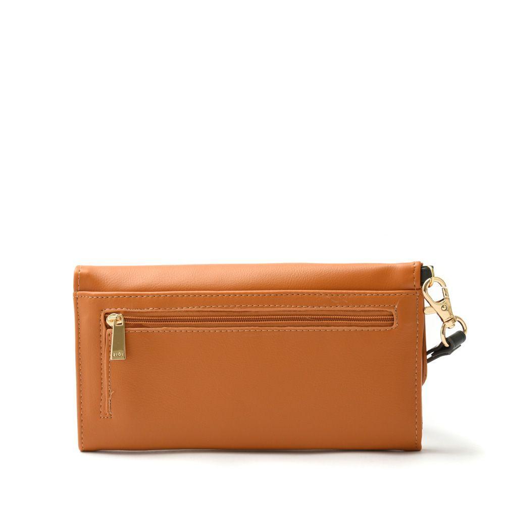 Alanya Chequera Con Flap Interior Grande Mostaza-1
