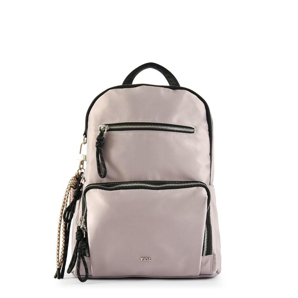 Mochila mediana perlina taupe-0