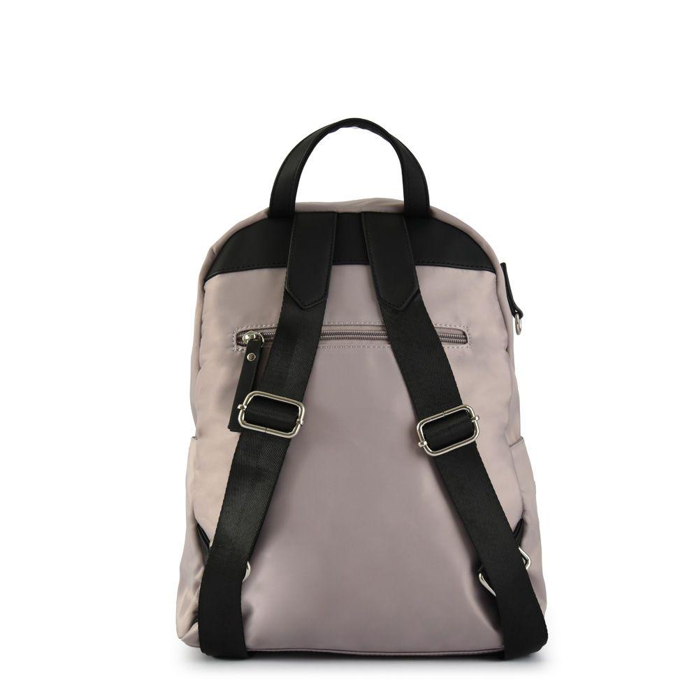 Mochila mediana perlina taupe-2