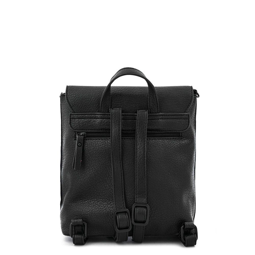 Mochila con tapa pequeña raina negro-2
