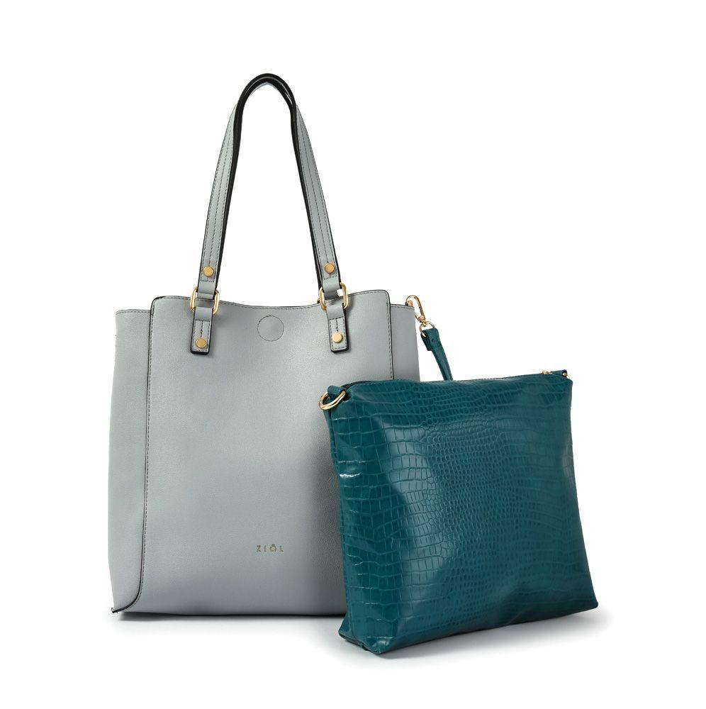 Asalia Cartera Tipo Dos Asas Shopping Celeste-3