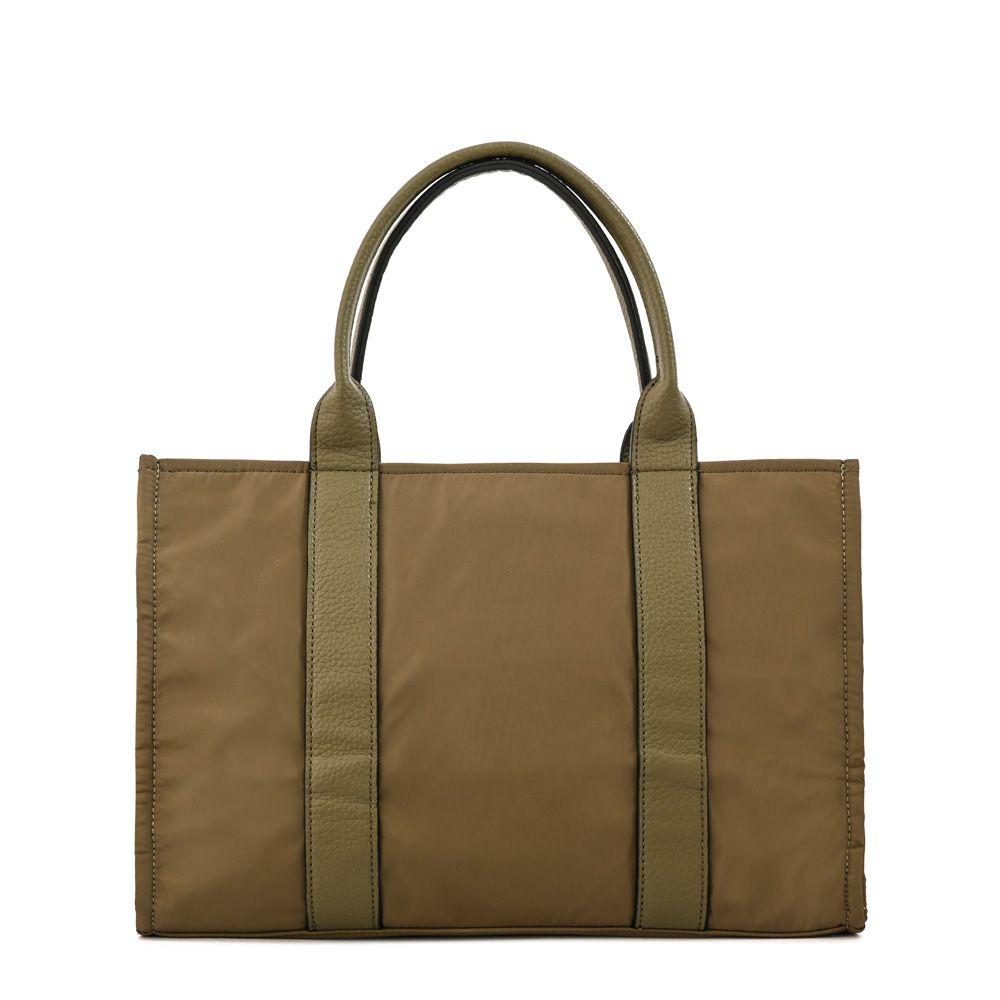 Cartera Dos Asas porta notebook olga grande verde oliva-2