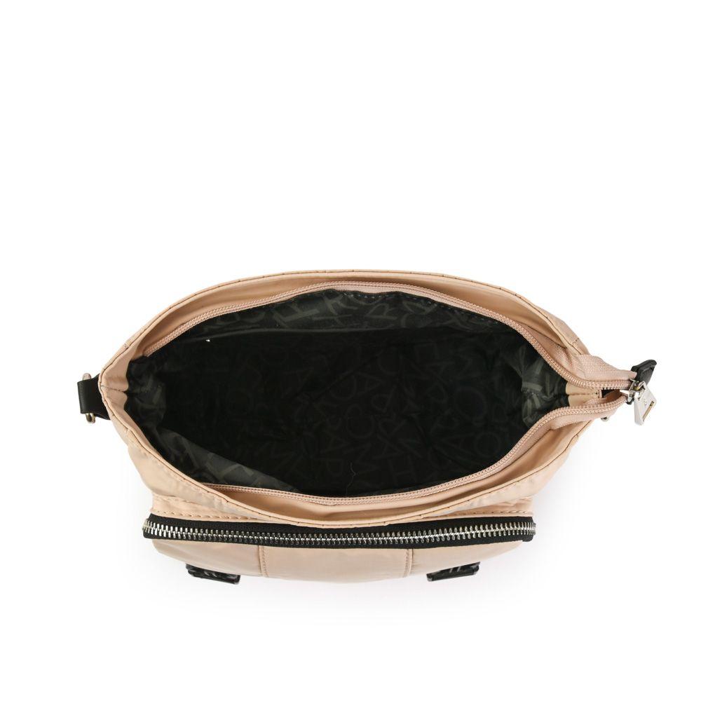 Cartera bandolera con tapa mediana joselina beige-3