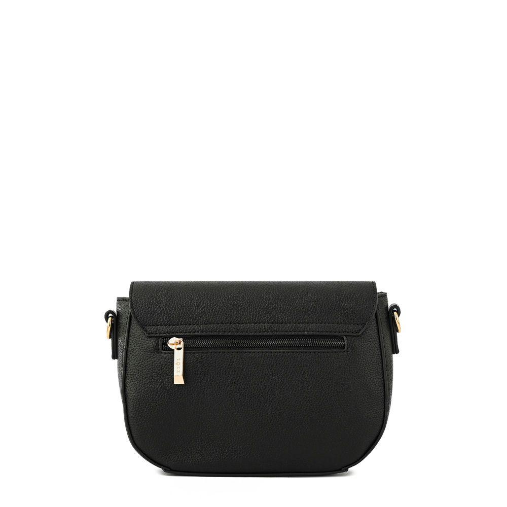 Cartera bandolera con tapa pequeña callie negro especial-2