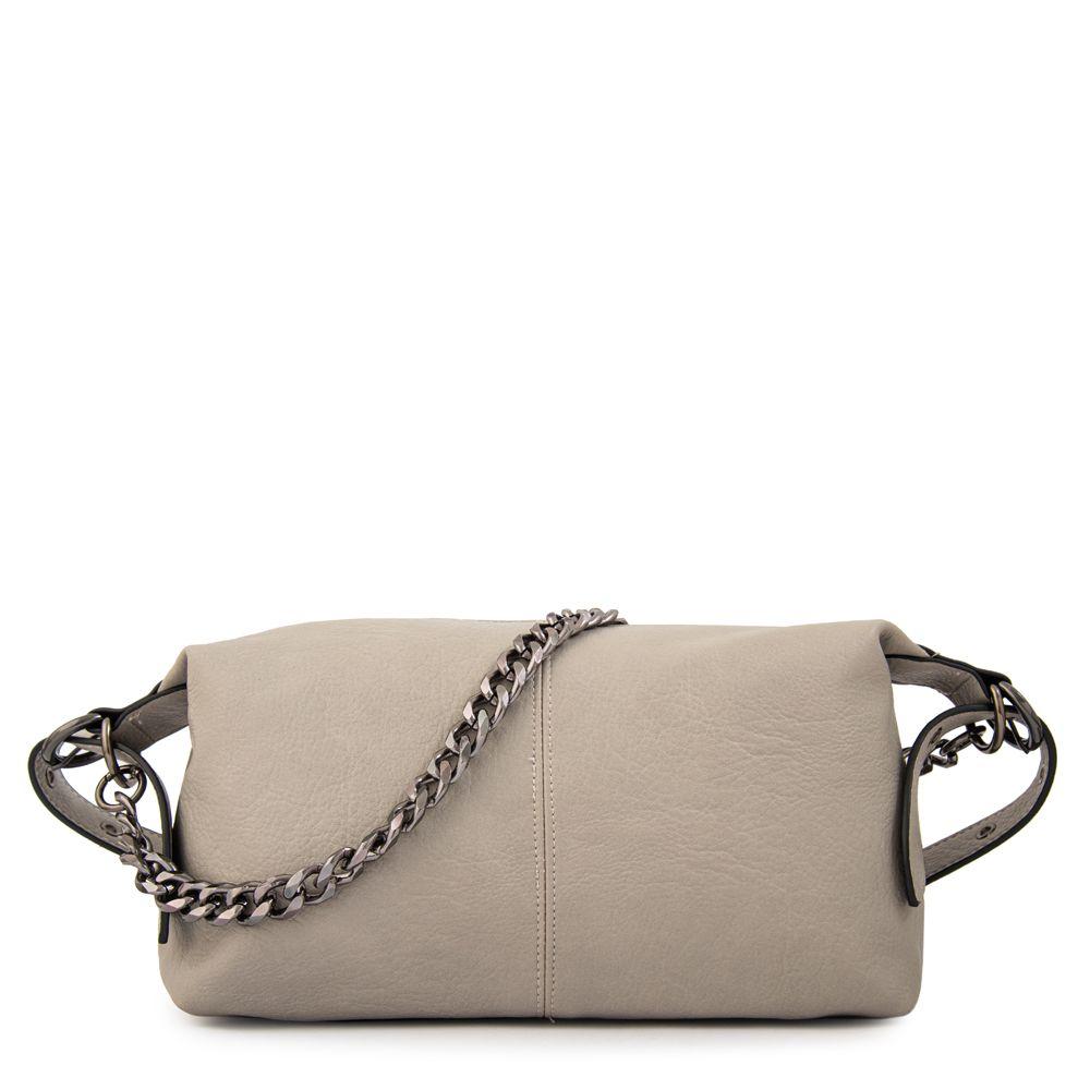 Cartera bandolera valeria mediana gris-0