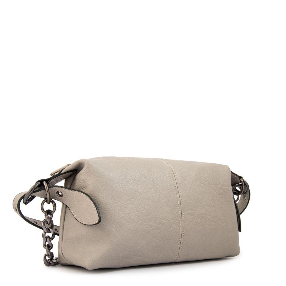 Cartera bandolera valeria mediana gris-1