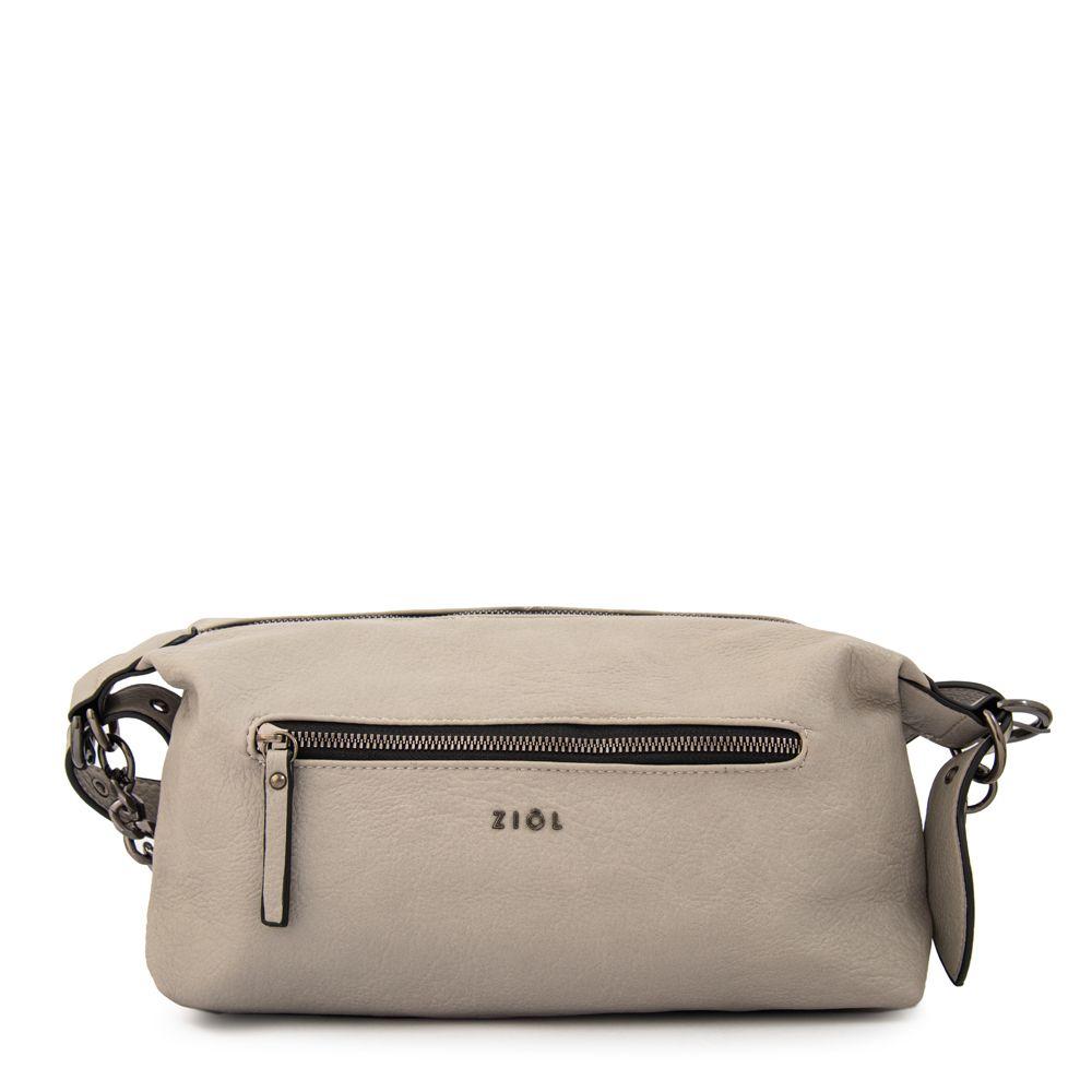 Cartera bandolera valeria mediana gris-2