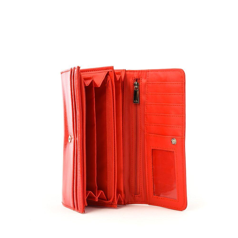 Isparta Billetera Grande Acordeon Multitarjetas Rojo-2
