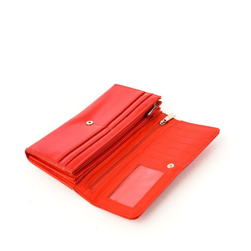 Isparta Billetera Grande Acordeon Multitarjetas Rojo-3