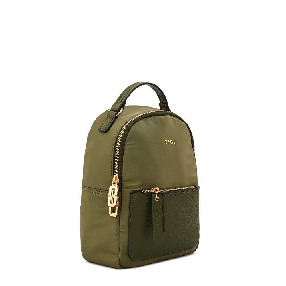 Mochila pequeña daisy verde oliva-1