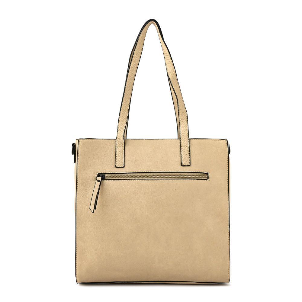 Cartera dos asas mediana maily blanco crudo-2