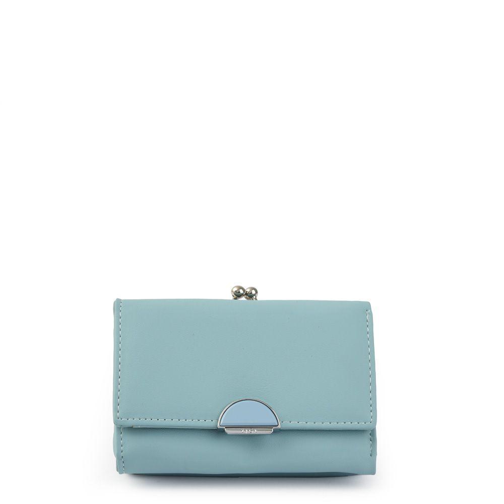 Bourdon Billetera Mediana Celeste-0