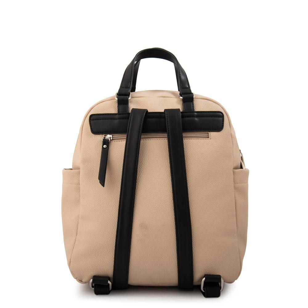 Mochila alisa mediana beige-2