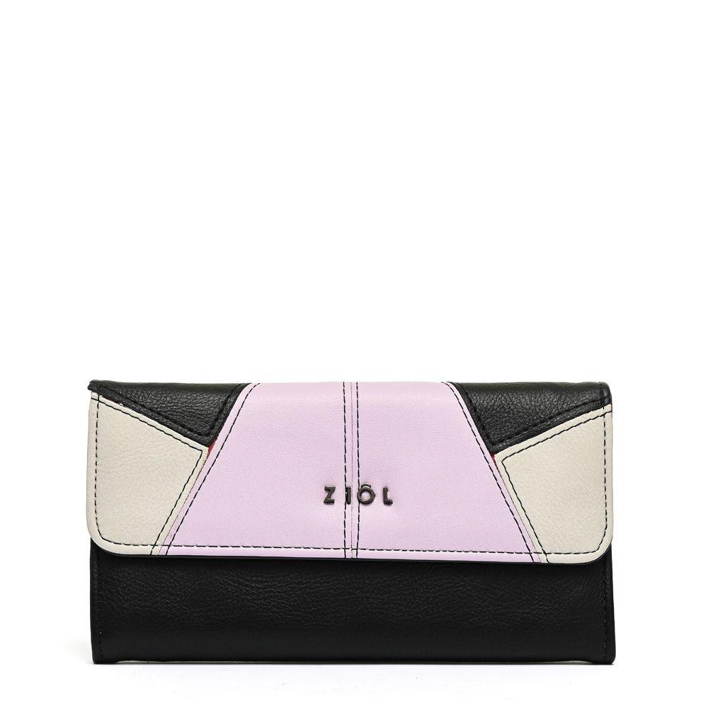 Chequera con flap grande giori negro-0