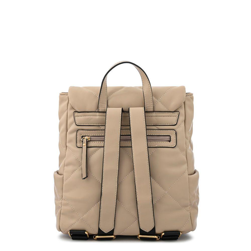 Mochila con tapa mediana liesel beige-2