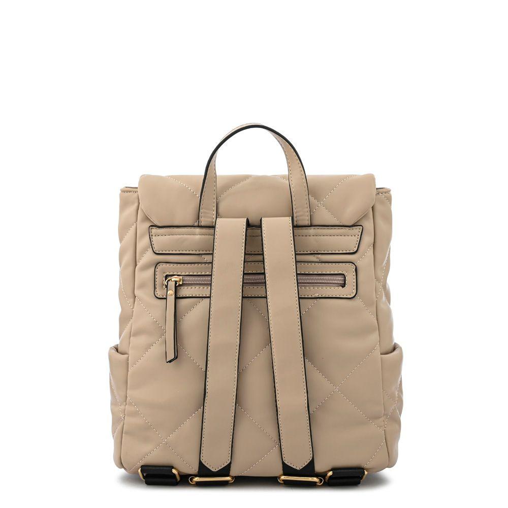 Mochila con tapa liesel mediana beige-2