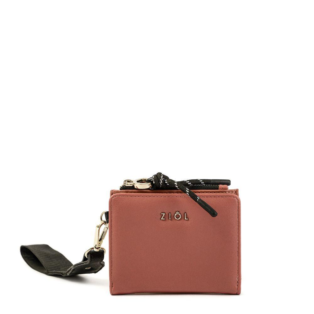 Billetera cierre exterior pequeña heidi coral-0