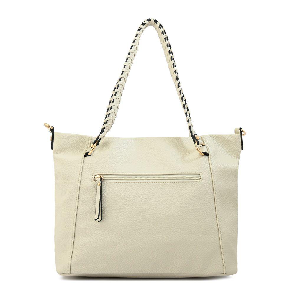 Cartera dos asas grande rosita blanco crudo-2
