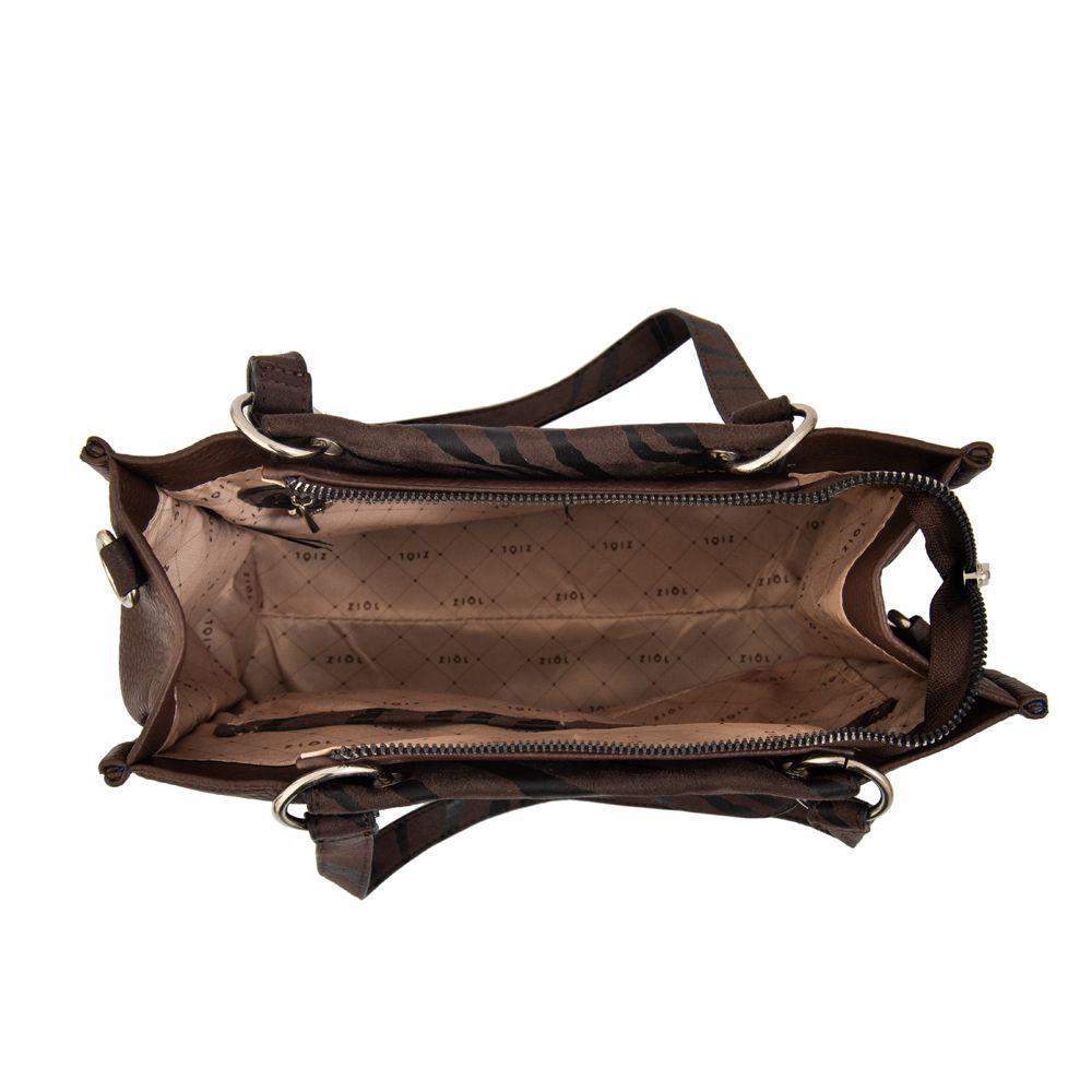 Cartera bandolera simoneta café oscuro-3