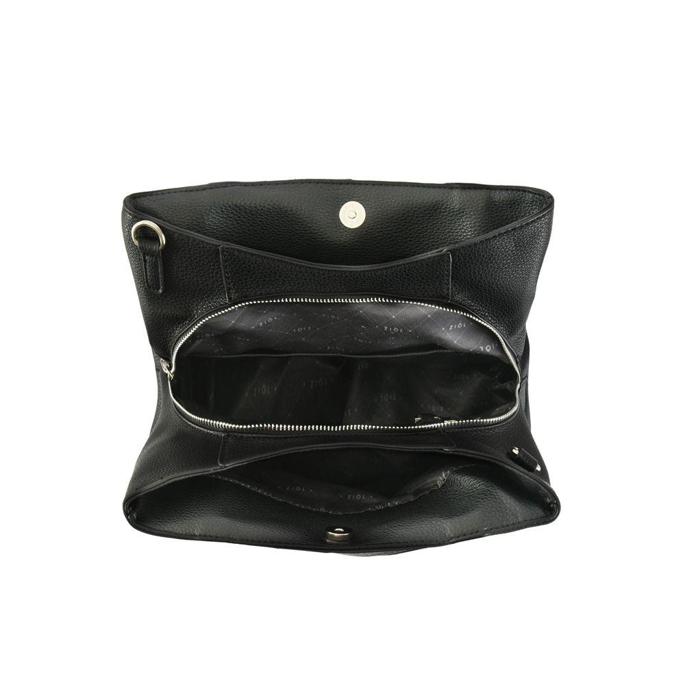 Cartera dos asas tres divisiones mediana gales negro-3