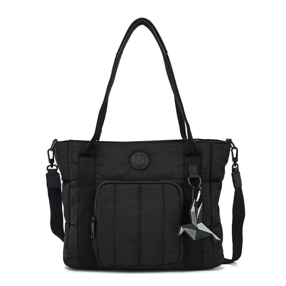 Cartera dos asas tres divisiones mediana florence negro-0