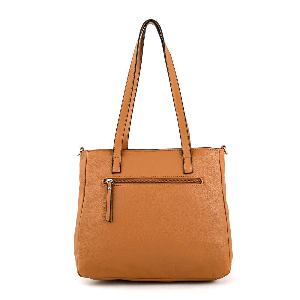 Cartera dos asas tres divisiones mediana willow camel-2