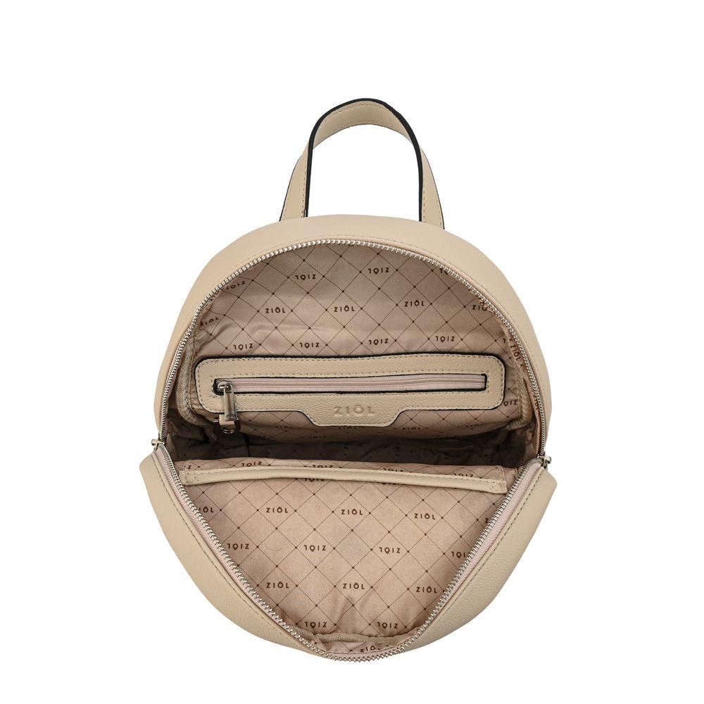 Mochila mediana fiora beige-3