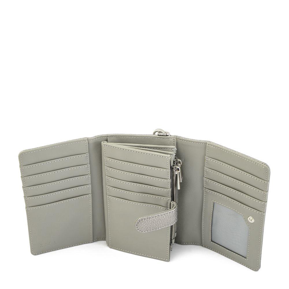 Billetera acordeon vayk mediana plateado oscuro-3