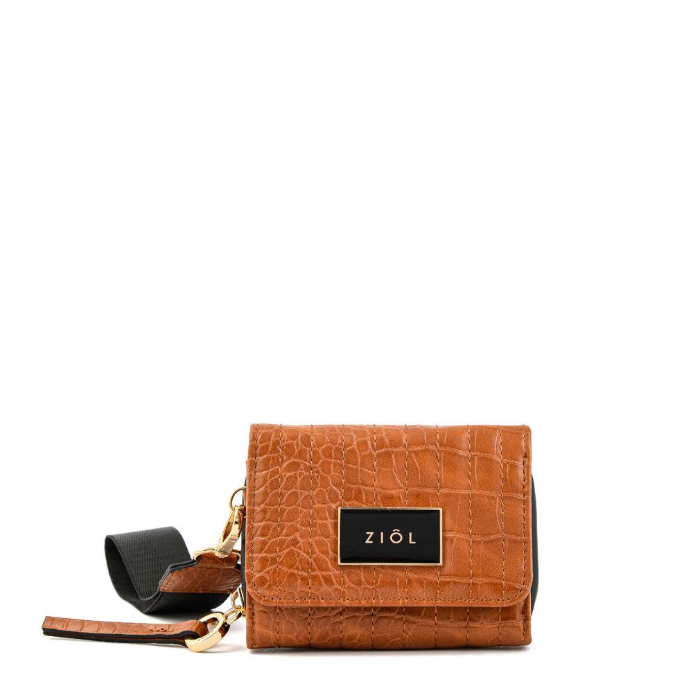Billetera cierre exterior odzun camel-0