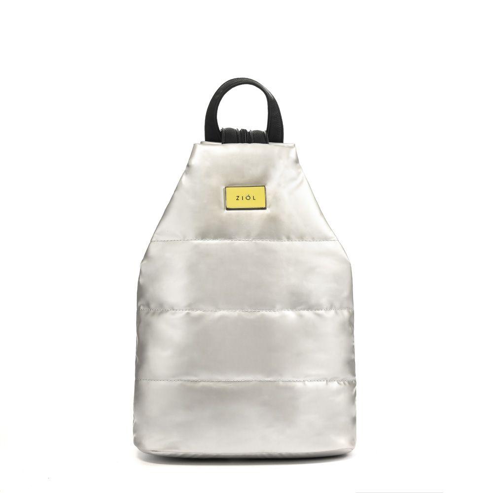 Mochila mediana corsalia plateado-0