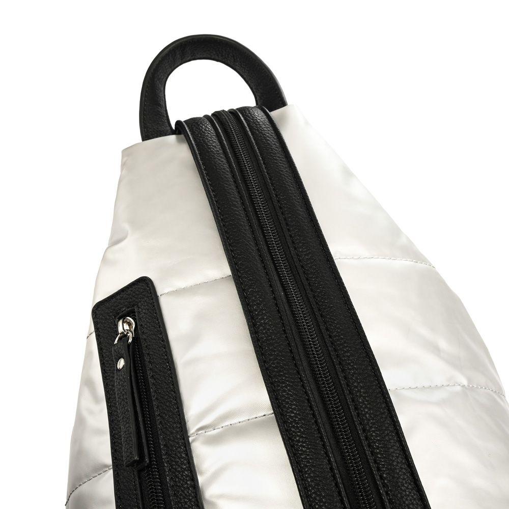 Mochila mediana corsalia plateado-2