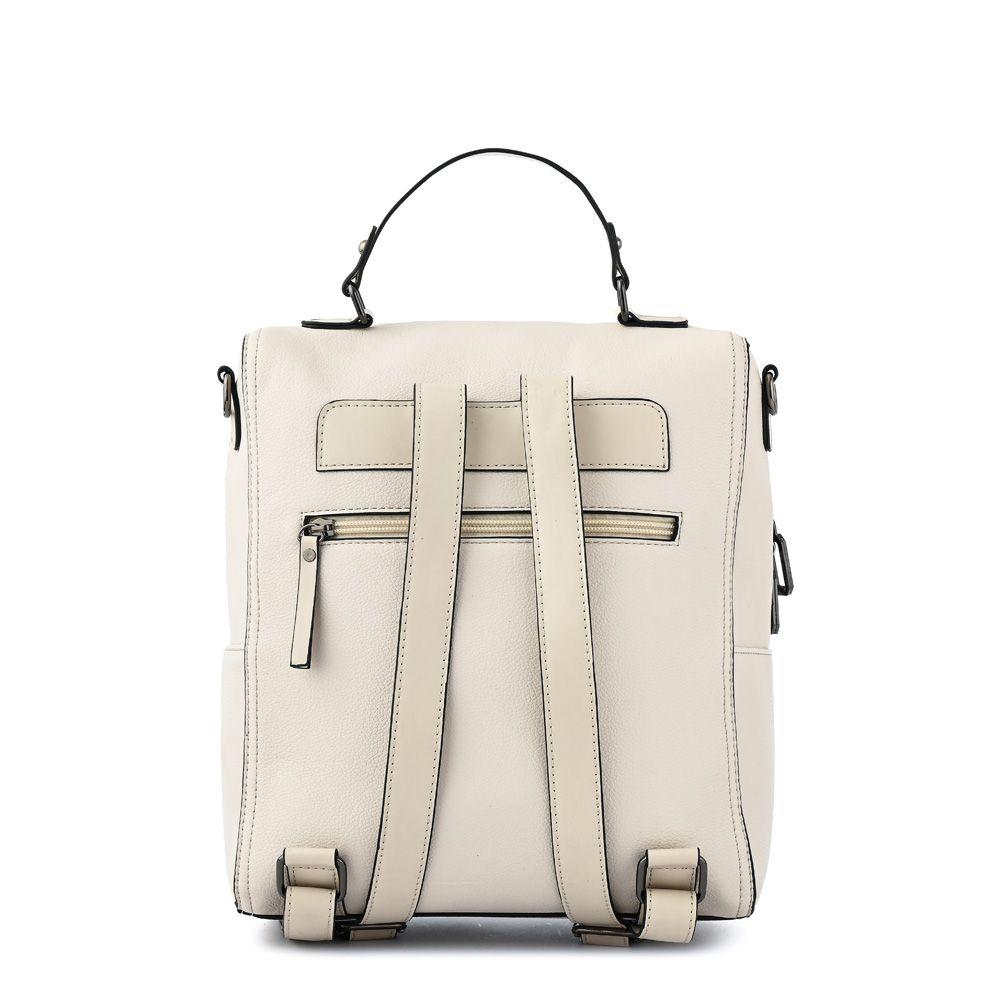 Mochila mediana mariene blanco crudo-2
