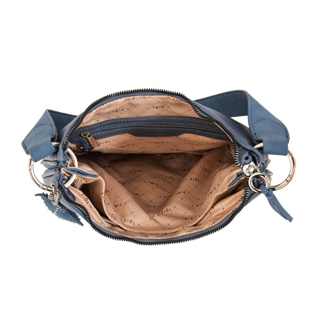Cartera corte oval marina azul-3