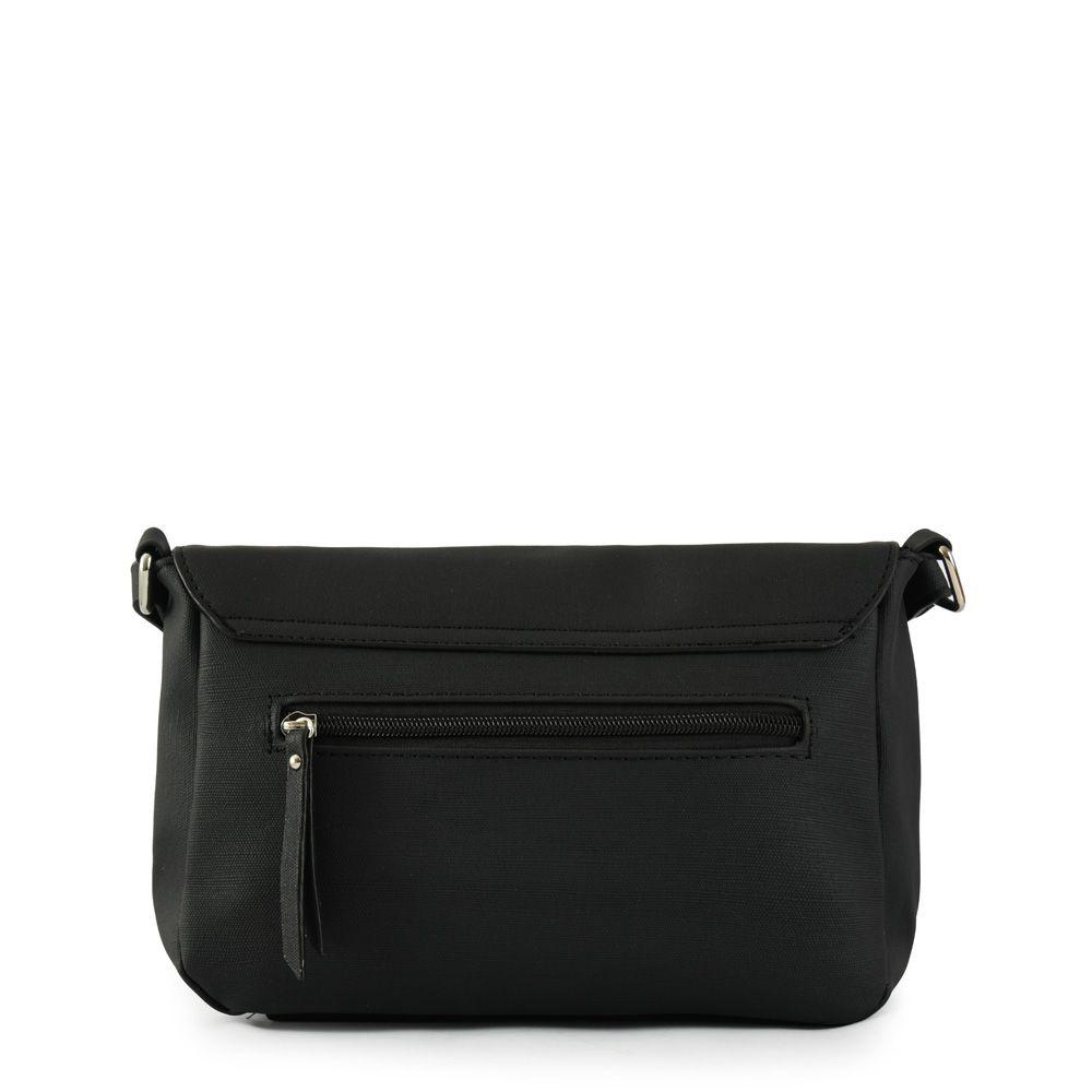 Cartera bandolera con tapa pequeña dina negro-2