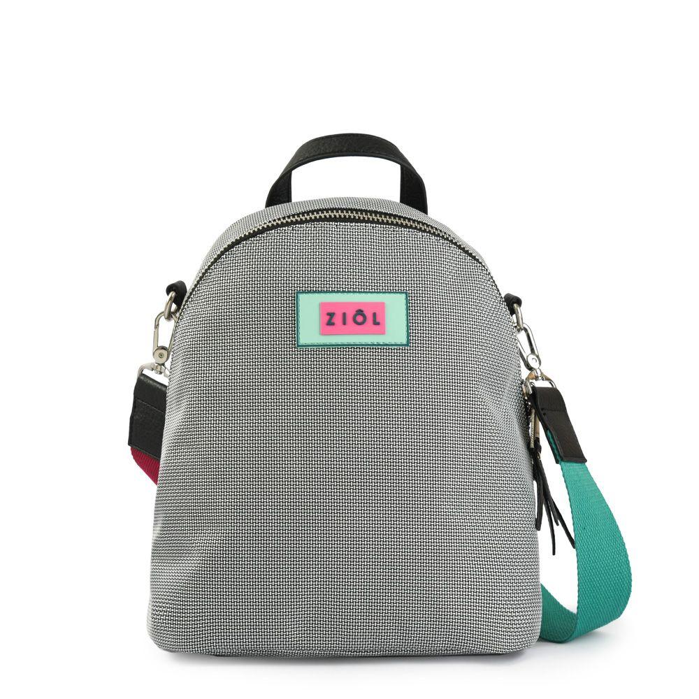 Mochila mediana merino gris oscuro-0