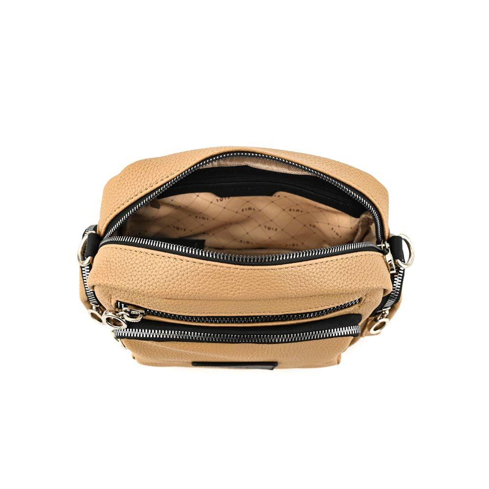 Cartera bandolera mediana danuk beige-3