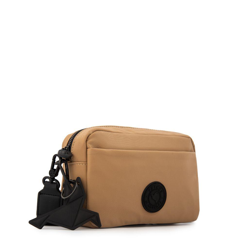 Cartera bandolera brooklyn mediana beige-1