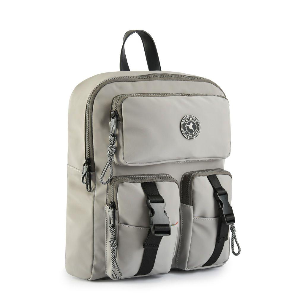 Mochila agadir porta notebook grande gris claro-1