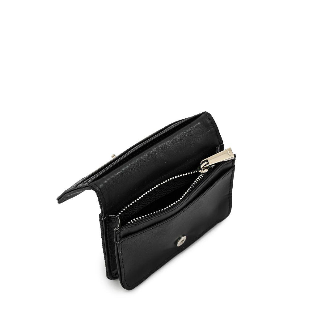 Tarjetero con bolsillo interior pequeña zia negro-2